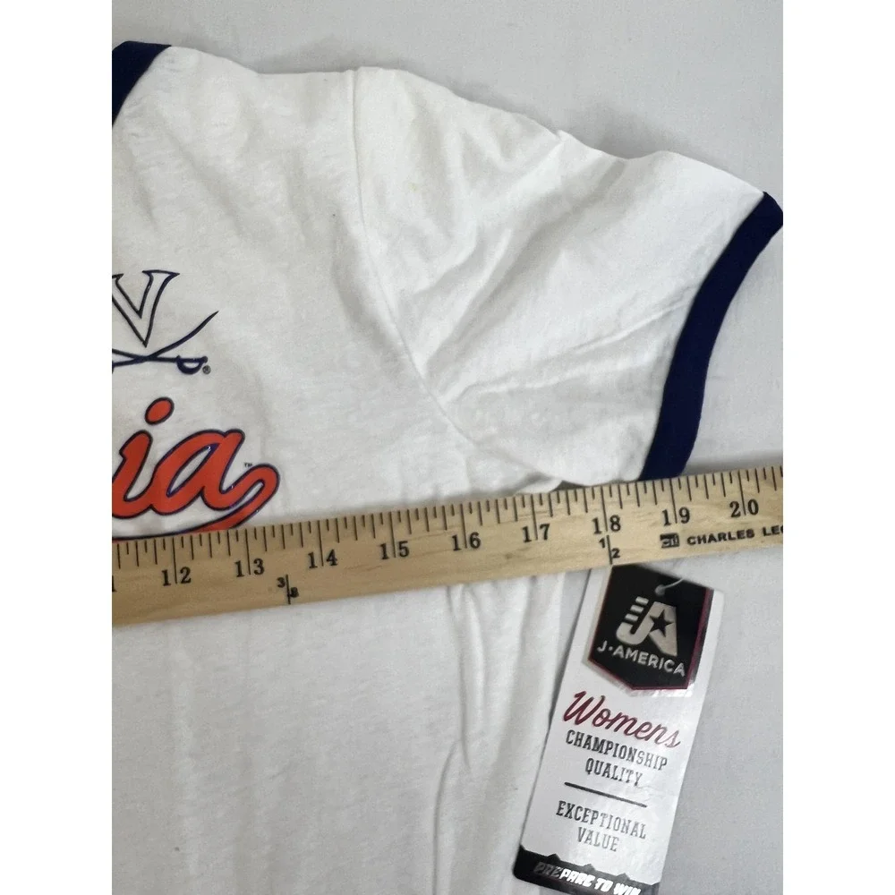 Virginia Cavaliers Shirt‎ Womens Large NCAA Basketball J-America Tee New